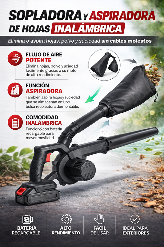 SOPLADORA Y ASPIRADORA  - TURBOCLEAN PRO™ + ENVÍO GRATIS
