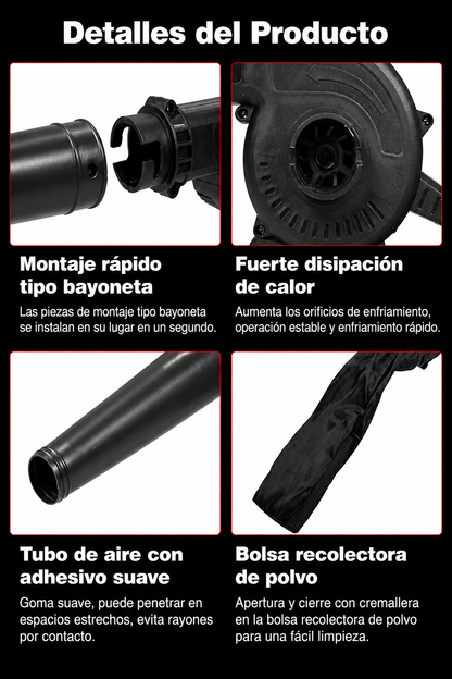 SOPLADORA Y ASPIRADORA  - TURBOCLEAN PRO™ + ENVÍO GRATIS
