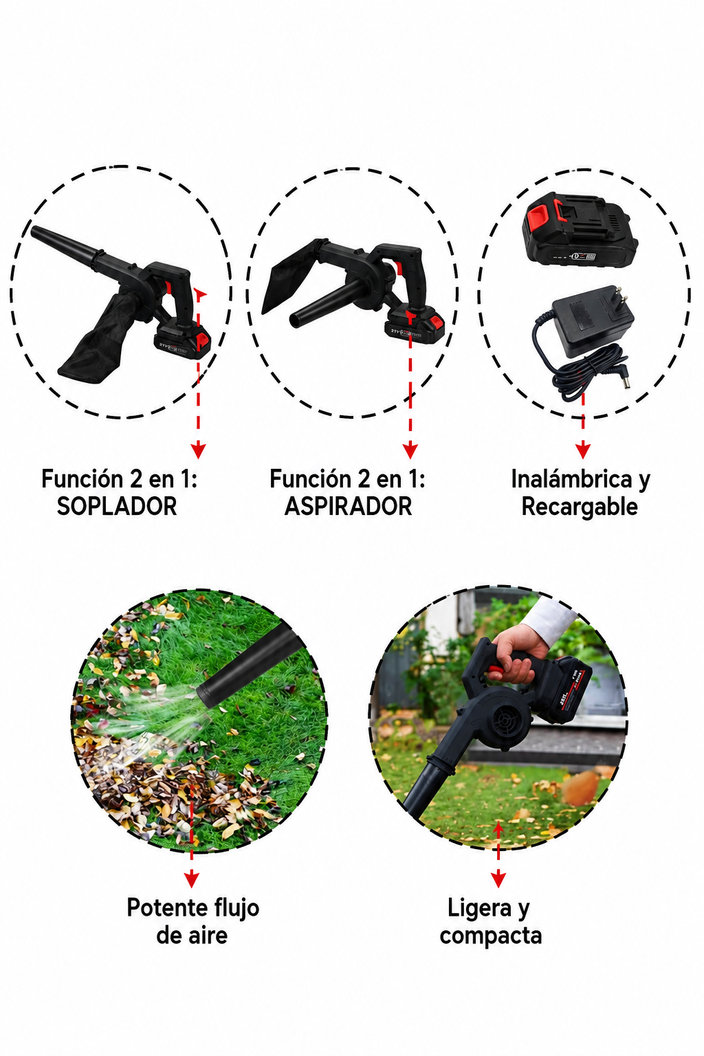 SOPLADORA Y ASPIRADORA  - TURBOCLEAN PRO™ + ENVÍO GRATIS