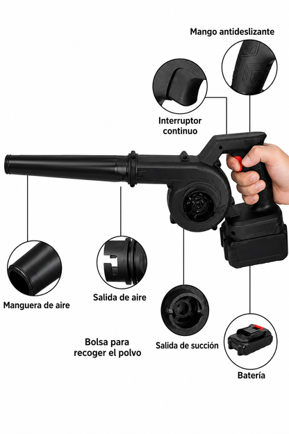 SOPLADORA Y ASPIRADORA  - TURBOCLEAN PRO™ + ENVÍO GRATIS